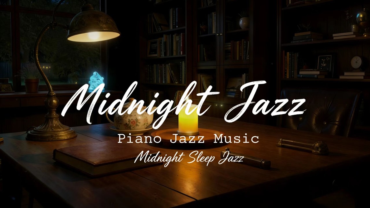 8 Hours of Midnight Sleep Jazz 🌙 Relaxing Piano & Soft Jazz Music for Deep Sleep