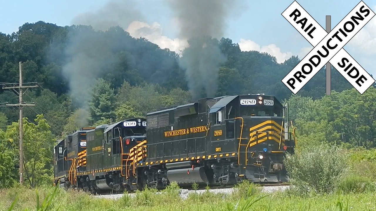Chasing EMD POWER on the Winchester and Western Railroad!!