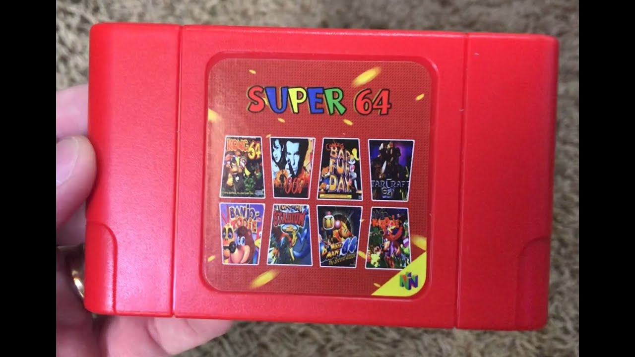Teste do Cartucho 346 jogos do N64 (everdrive) - AliExpress
