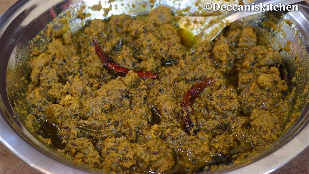 Til Gosht Ka Achaar/Hara Masala Wala Til Gosht Ka Achaar/Hyderabadi Famous Mutton Pickle/ Bakrid spl