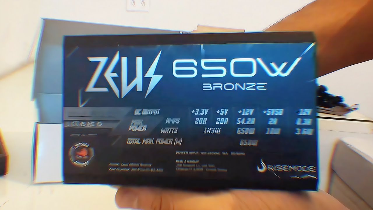 POBRE TENTANDO FAZER UNBOXING DA FONTE RISE MODE ZEUS 650W! 🤡🔥