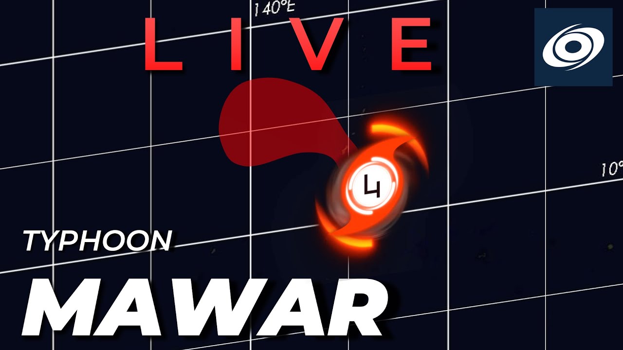 Typhoon Mawar rapidly intensifies on approach to Guam - Live Coverage