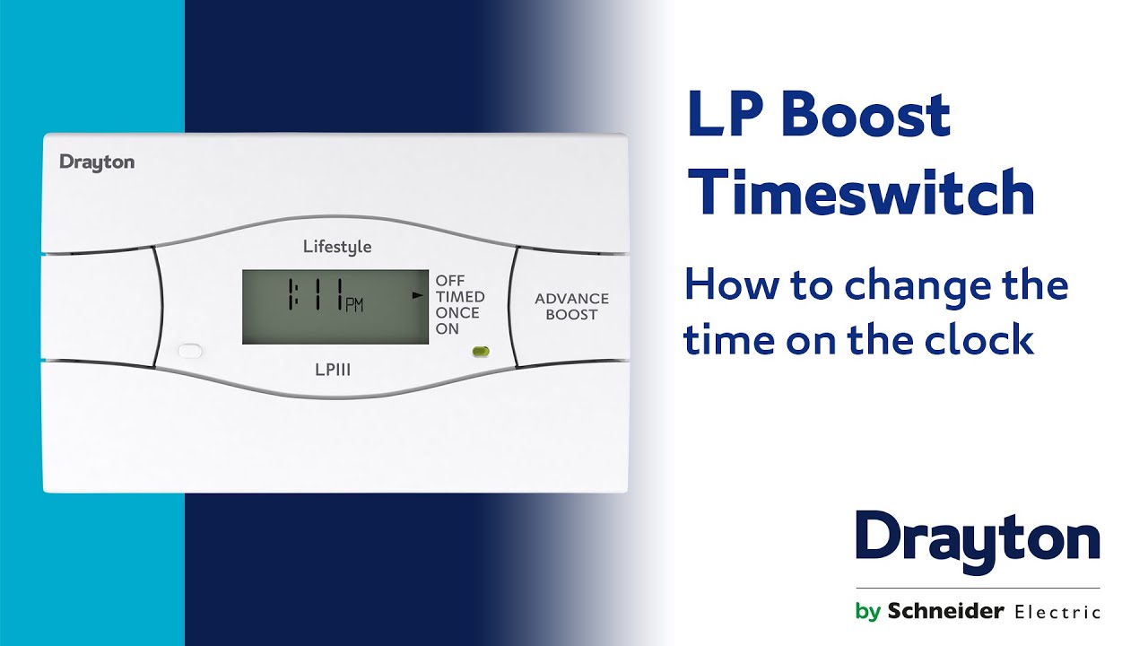 Как изменить время на часах LP Boost Timeswitch