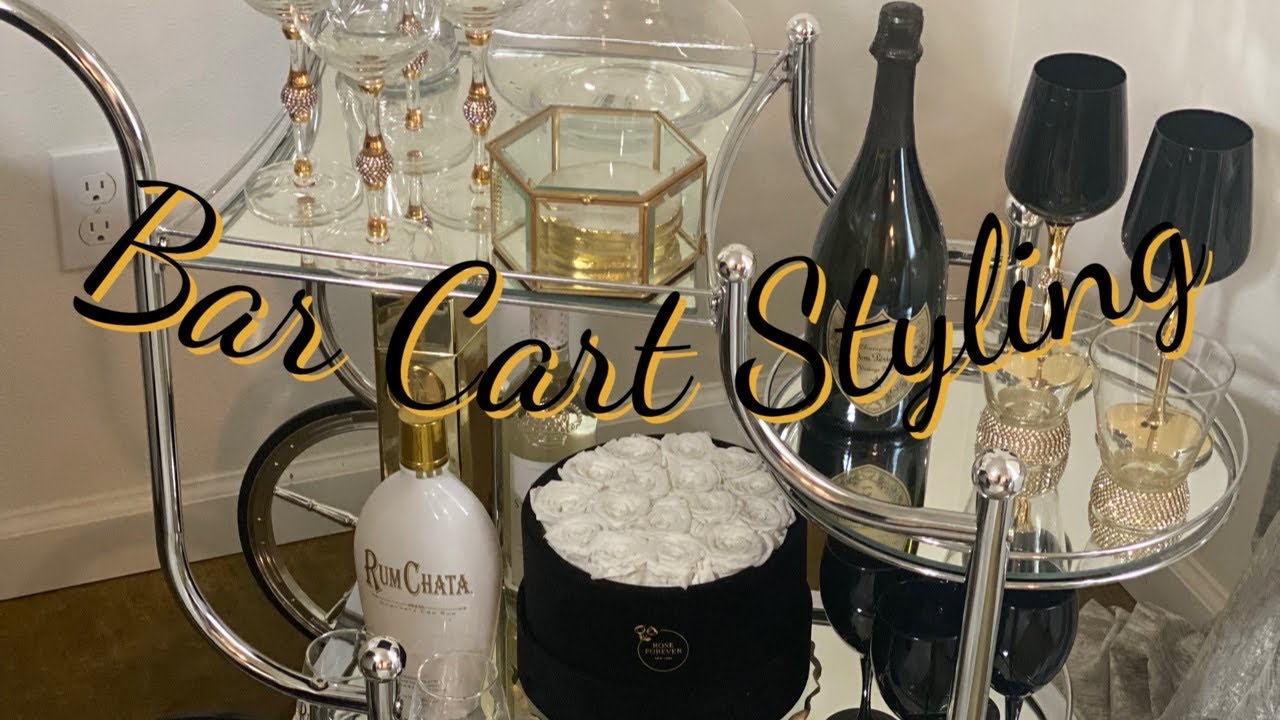 LIVING ROOM UPDATE/BARCART STYLING/DIY WALL SCONCES #falldecor