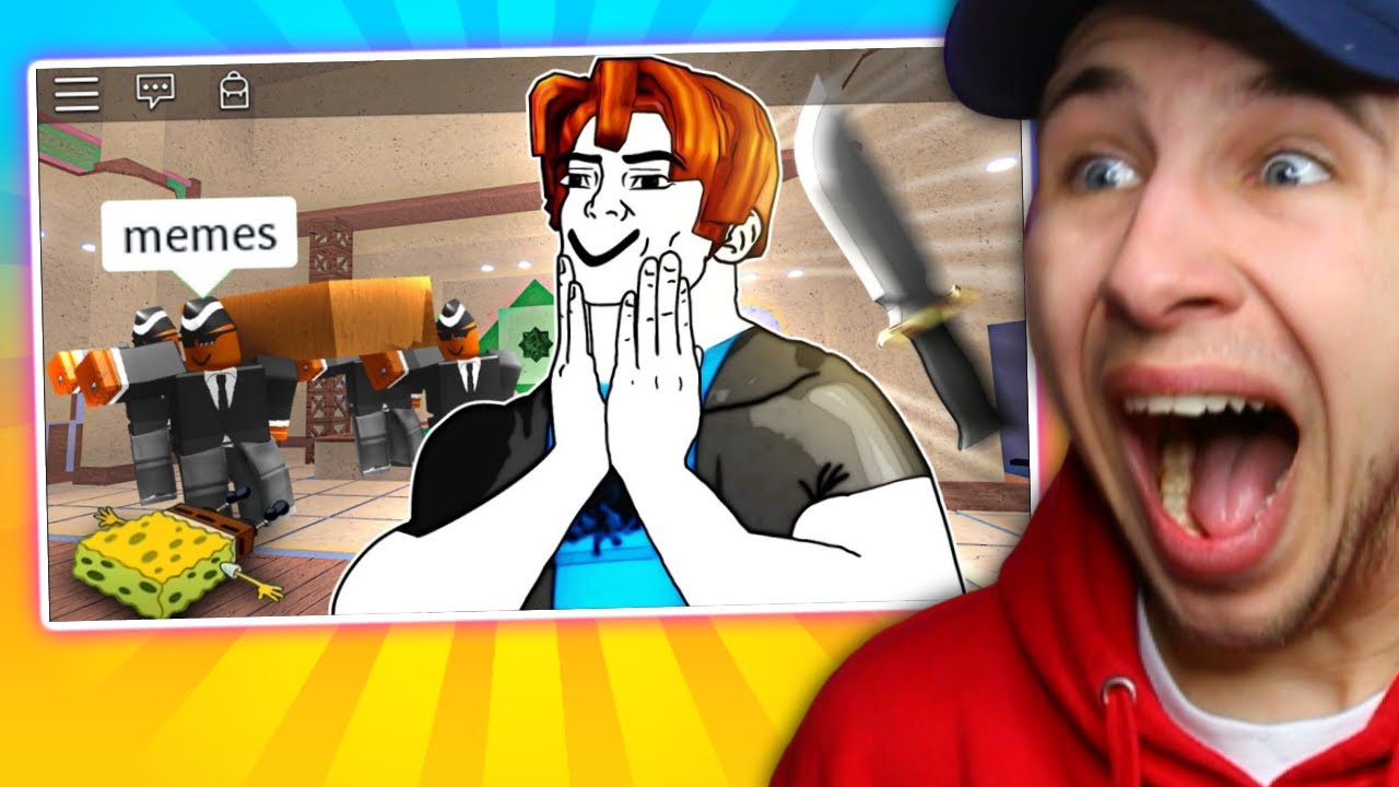Смешные моменты Murder Mystery 2 в ROBLOX (реакция)