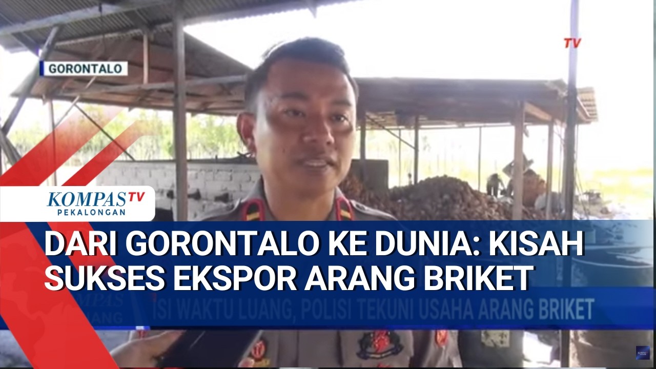 Sampingan Berkelas! Anggota Brimob Gorontalo Sukses Jadi Eksportir Arang Briket