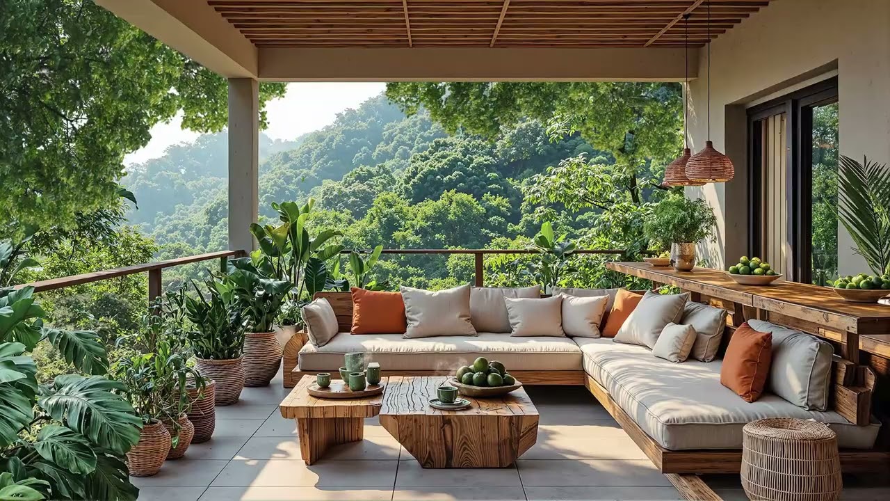 Spring Porch Jazz 🌸 Relaxing Smooth Jazz Music for Morning a Cozy Porch | Peaceful Spring Ambience