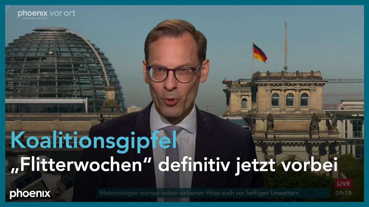 phoenix nachgefragt mit Jan Wolf Sch&auml;fer zum Koalitionsgipfel am 02.07.25