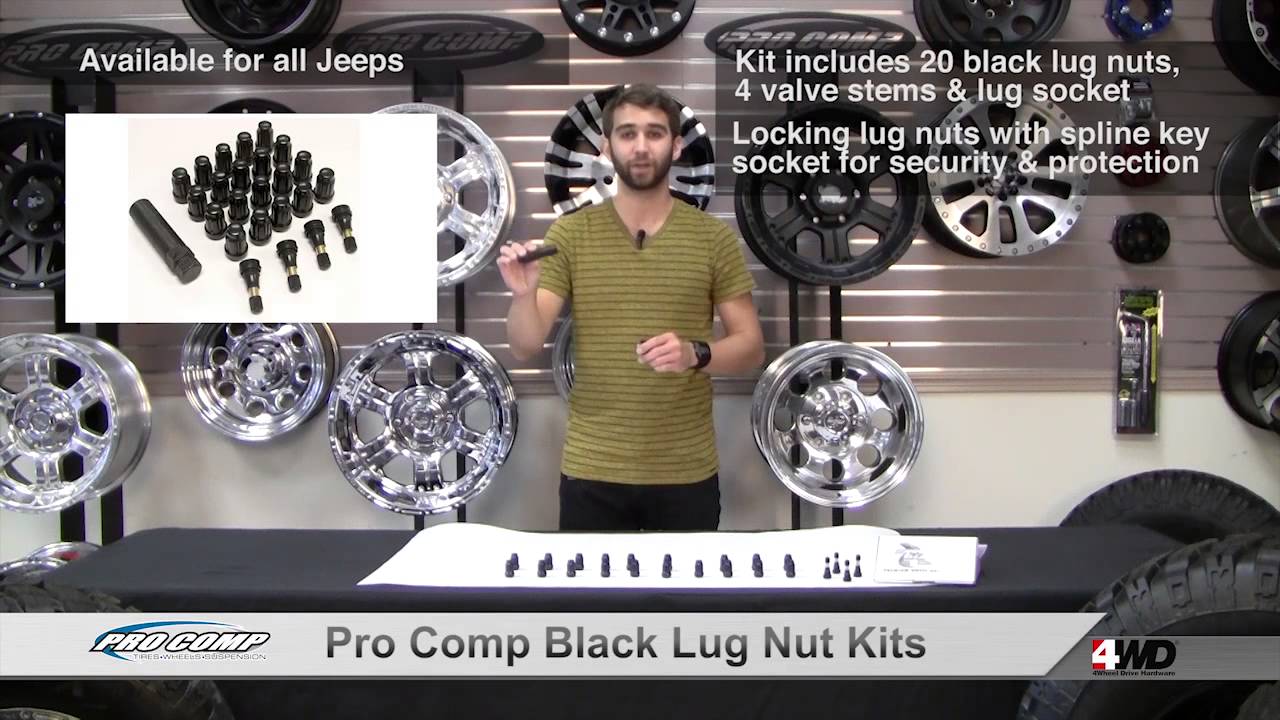 Pro Comp Black Lug Nut Kits