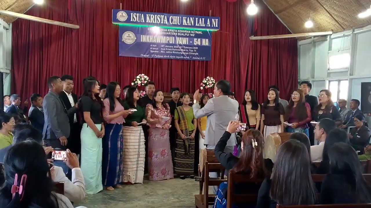 Central ISUA Krista kohhran nupawl Inkhawmpui vawi-54 na tipa v tualchhung zaipawl ten 