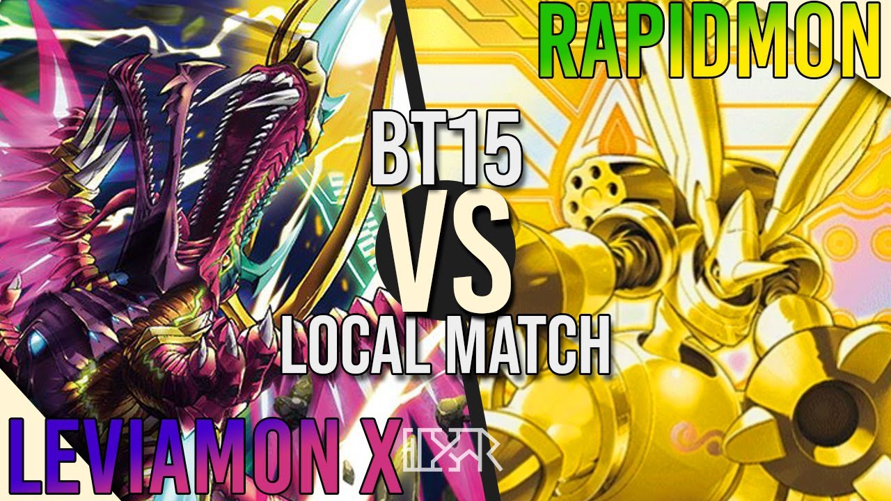Leviamon X vs Rapidmon [Digimon TCG BT15 Local] Match Commentary