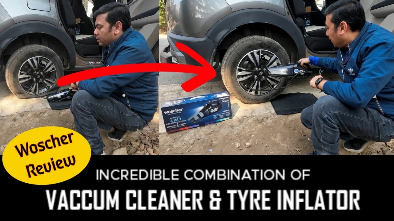 How to Use Woscher 578D Inflator + Vacuum | 2-in-1 Car vacuum cleaner Woscher 578D Unboxing & Review