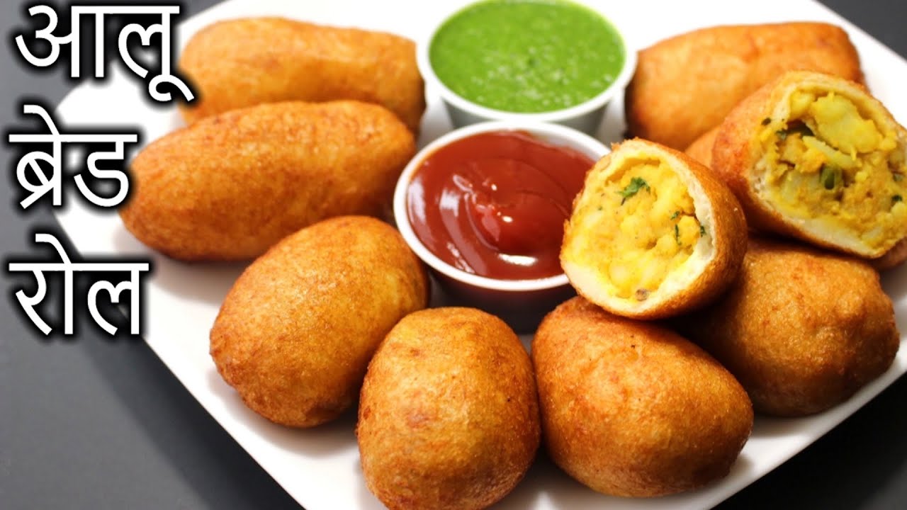 Aloo Bread Roll in HINDI | Easy Bread Roll Recipe | How to Make Aloo Bread Roll in Hindi