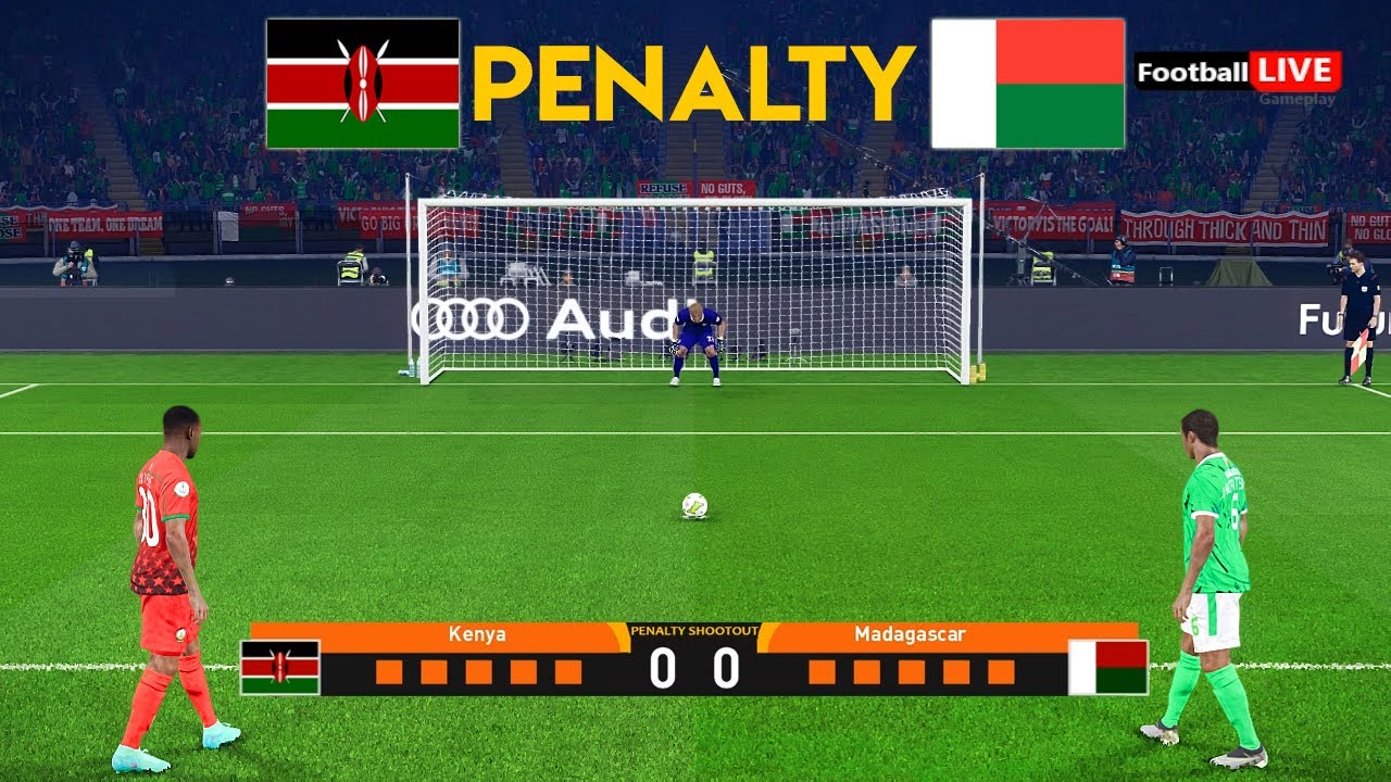 PENALTY : KENYA vs MADAGASCAR - AFRICAN NATIONS CHAMPIONSHIP 1/4 Final | Simulation PES