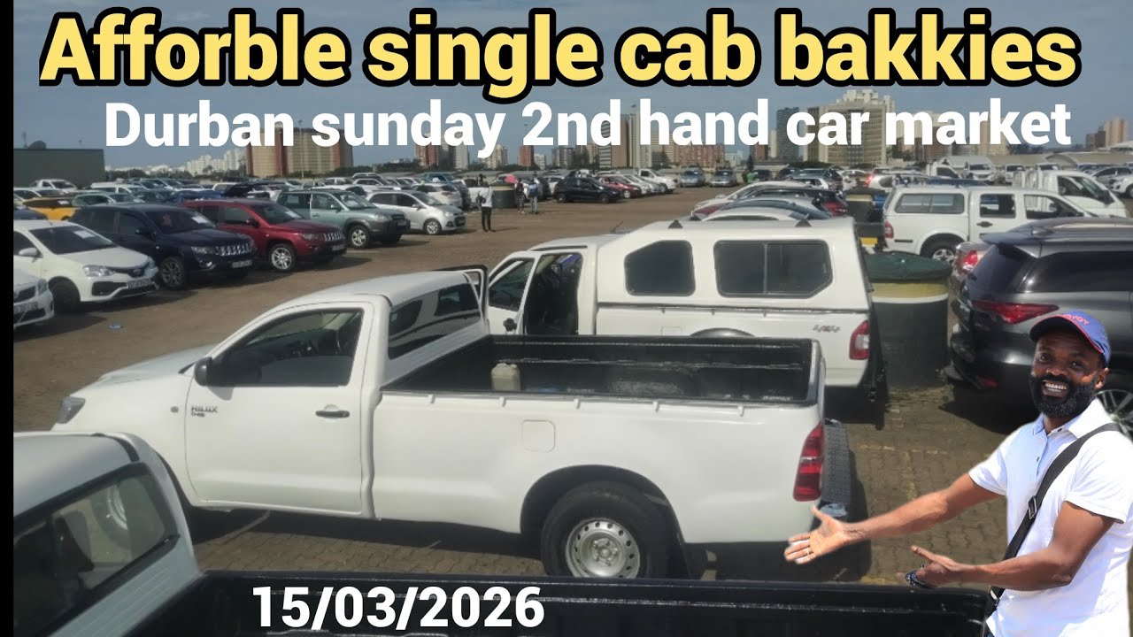 Affordable prices of 2nd hand single cab bakkies in durban sunday car flea market