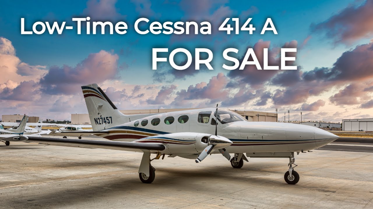 #31 Lowest Time Cessna 414 in the World FOR SALE! | Flight with Owner