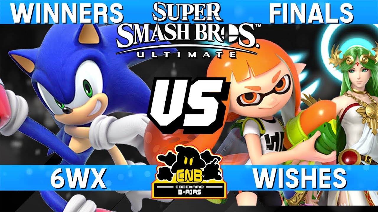 Smash Ultimate Tournament Winners Finals Match - Wishes (Palutena / Inkling) v 6WX (Sonic) - CNB 169
