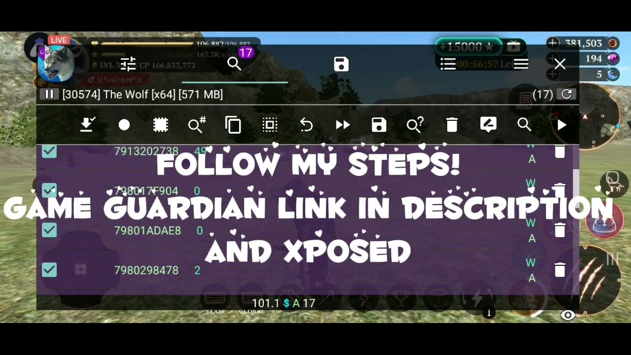 the wolf|Hack gameguardian