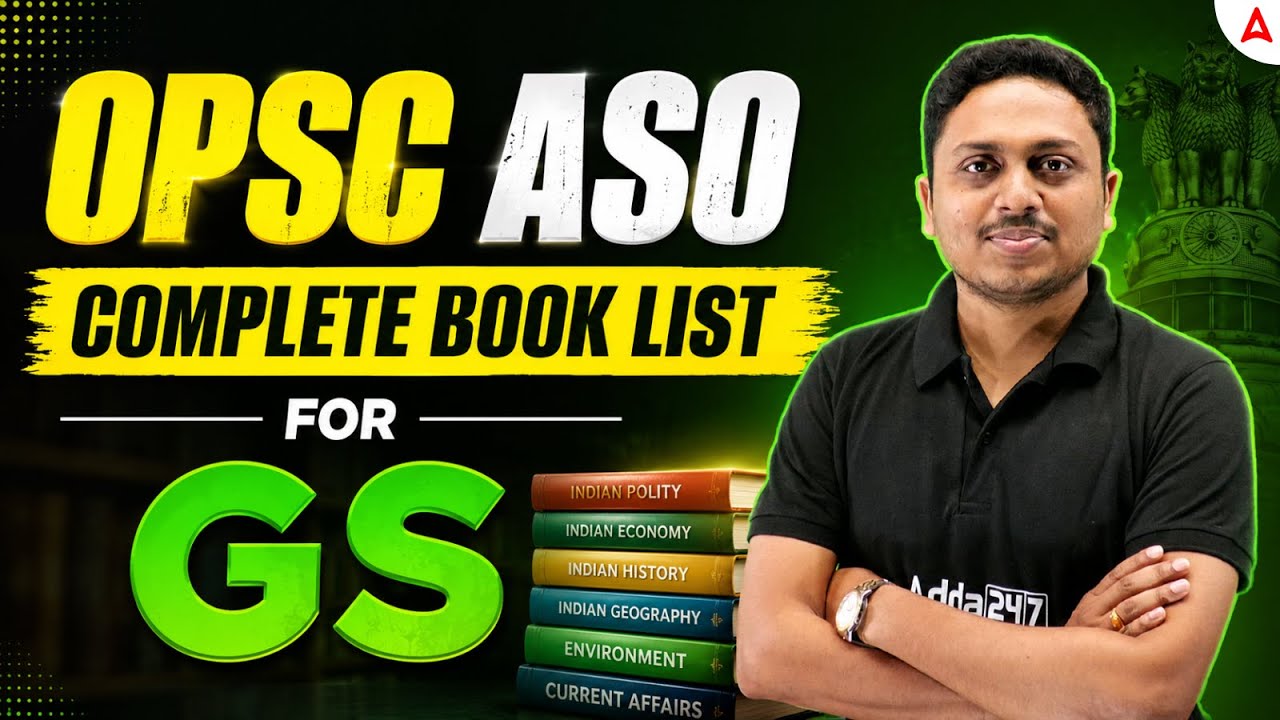 OPSC ASO 2026 | Complete Book List for General Studies | Adda247 Odia