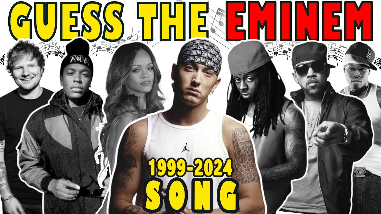Guess the Eminem Songs | 1999 - 2024 | Music Quiz Challenge 🎤