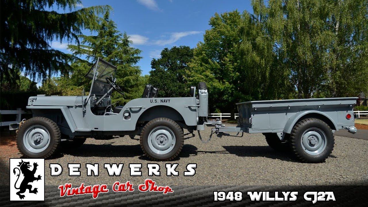 1948 Willys CJ2A Jeep Navy Shore Patrol M38 Conversion Denwerks