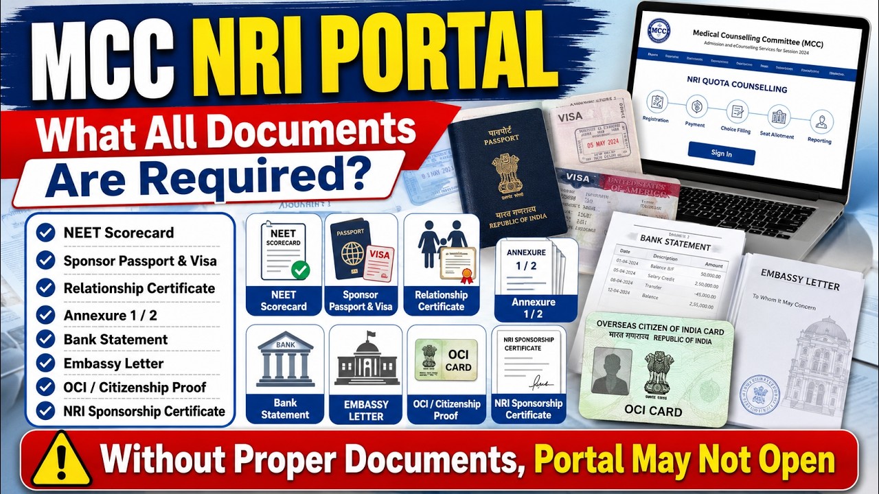 🚨 MCC NRI Portal: What Documents Are Required? #neetug #neetug2026 #NEETNRI