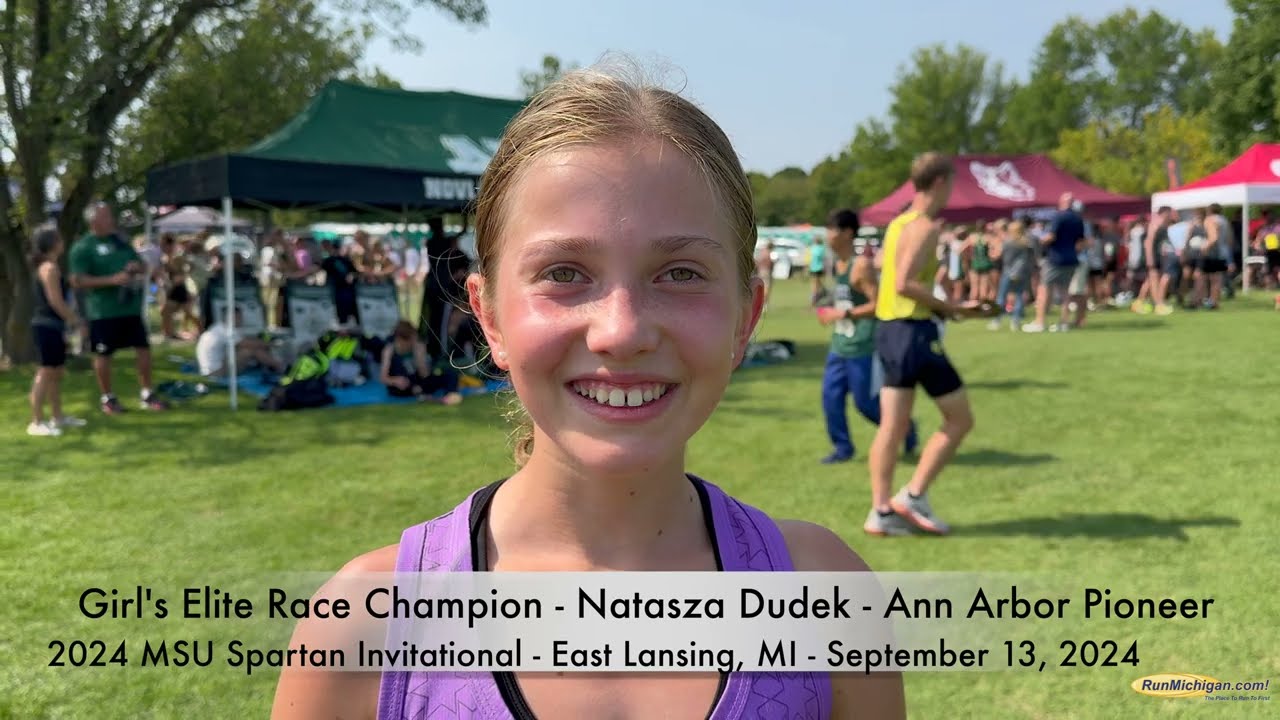 Interview: Natasza Dudek of Ann Arbor Pioneer at 2024 MSU Spartan Cross Country Invitational