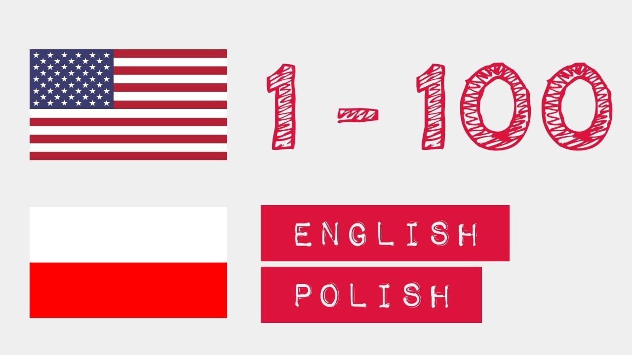 Numery od 1 do 100 - język angielski - Polskie