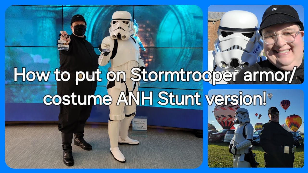 How to put on Stormtrooper armor/ costume ANH Stunt version! #stormtrooper #stormtrooperarmor