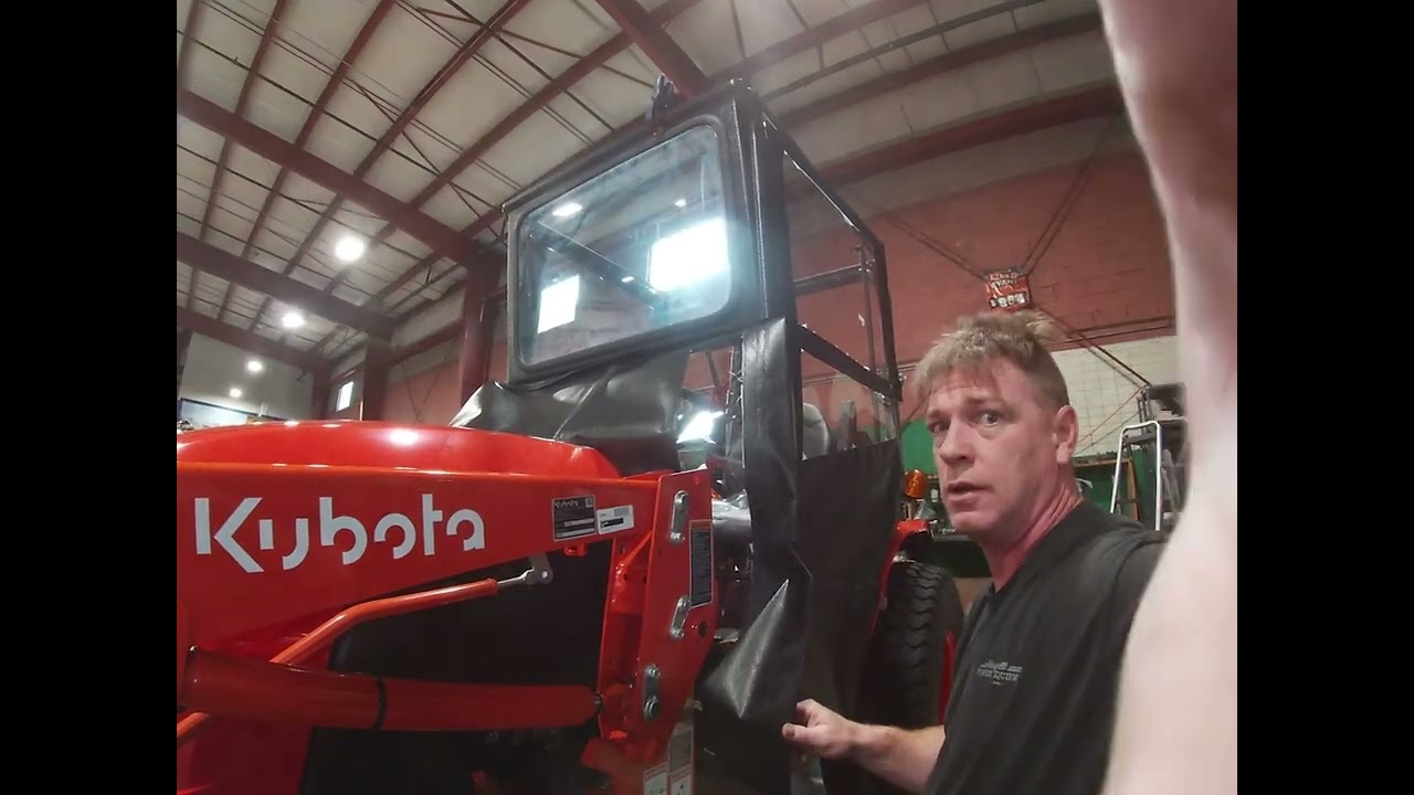 Kubota B series ( orange original cab ) a couple of finishing touches 