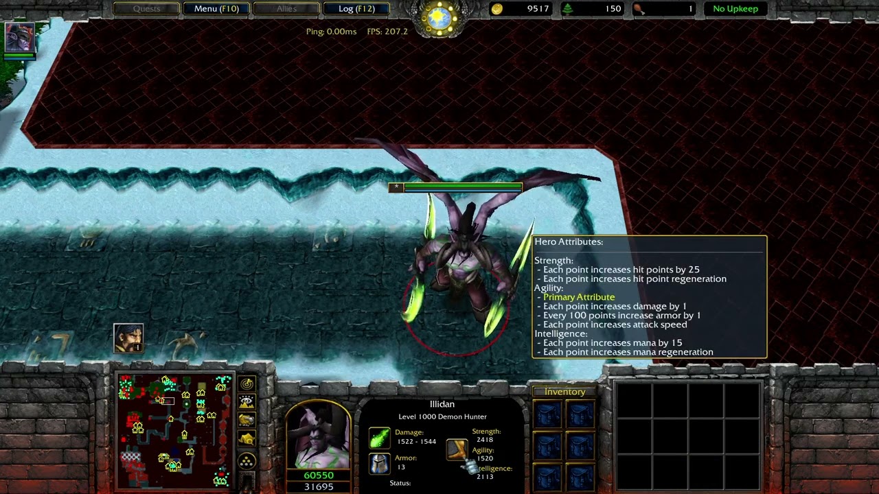 Mini Hero Siege Ultimate v10.0 - solo with Illidan - part 2 - Win