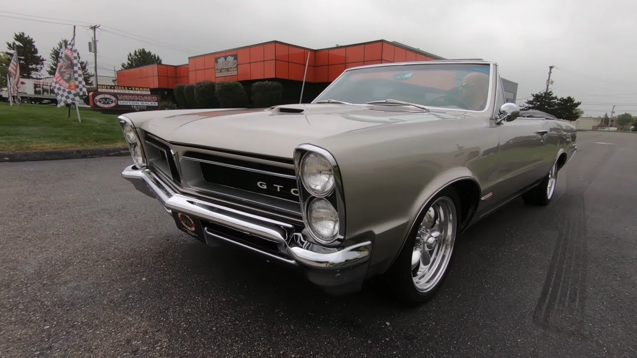 Test Drive 1965 Pontiac GTO Convertible Restomod Vanguard Motor Sales