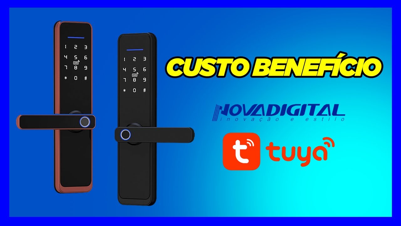 FECHADURA INTELIGENTE COM BIOMETRIA - TUYA/ NOVADIGITAL