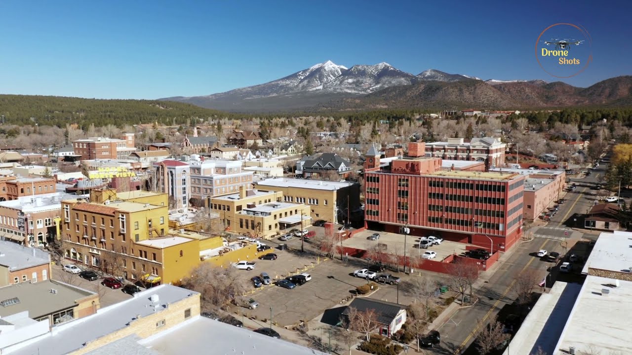 Flagstaff Arizona by Drone - Arizona Flagstaff Aerial Drone Shots