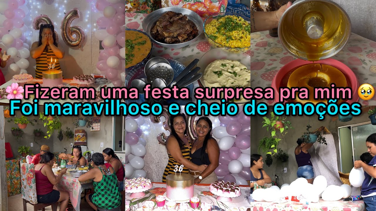 🌸 SURPRESA DE ANIVERSÁRIO PRA MIM😭/FOI MUITO EMOCIONANTE/PATY GRAVOU TODO O VIDEO/PUDIM/ELYELMA REIS