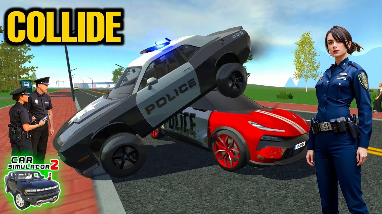 Car Simulator 2 - Collision Between Police Officers
