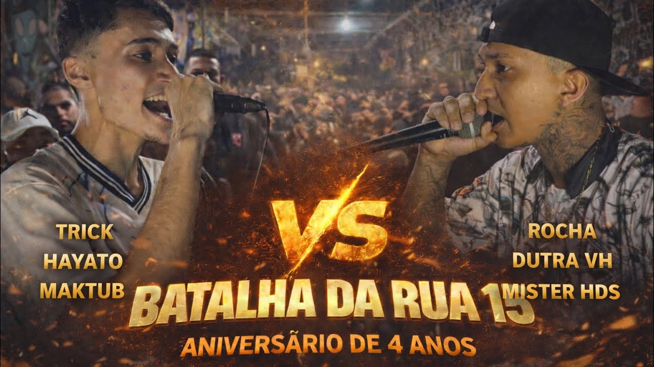 TRICK, HAYATO E MAKTUB X ROCHA, DUTRA VH E MISTER HDS | SEMIFINAL BATALHA DA RUA 15| EDIÇÃO KOF