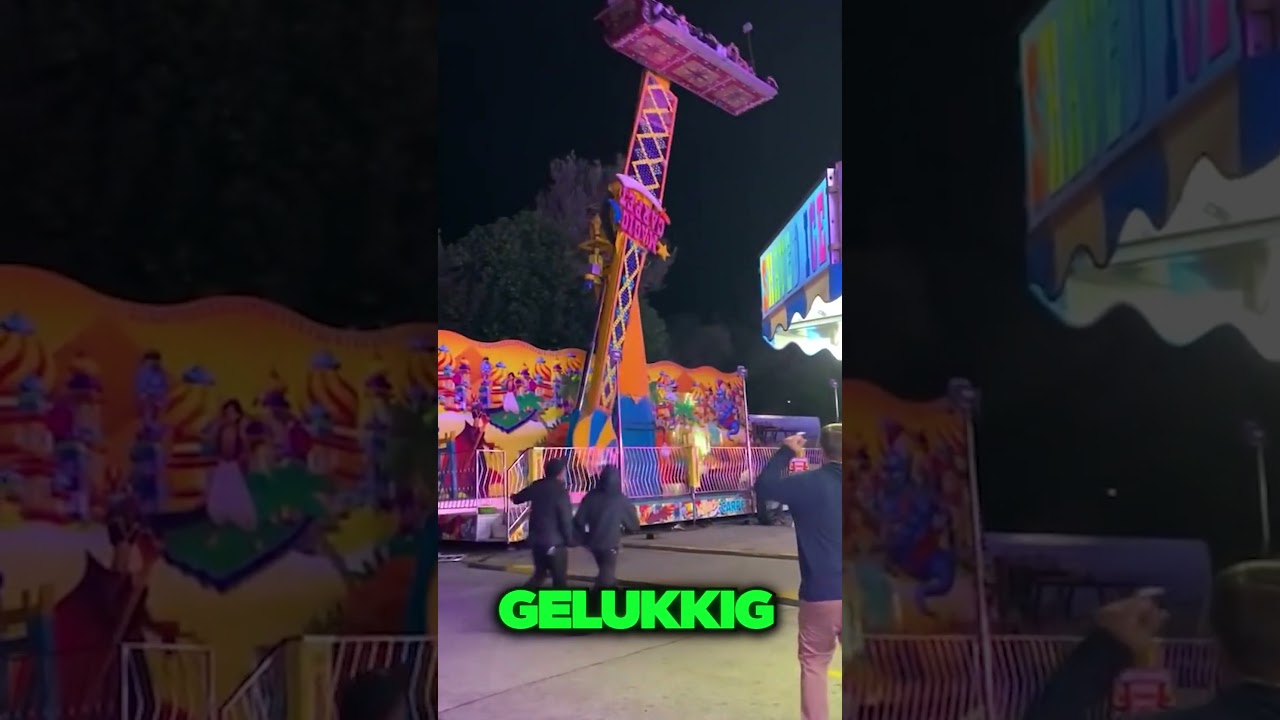 Deze Kermis Attractie Viel Om!😱😖