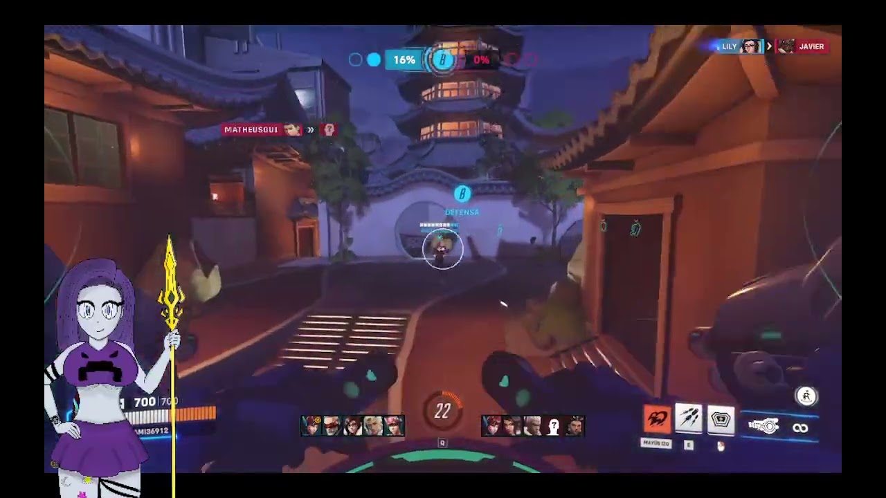 overwatch 2 dva cansado por la chamba pero dominando el game igual jajaja yami8