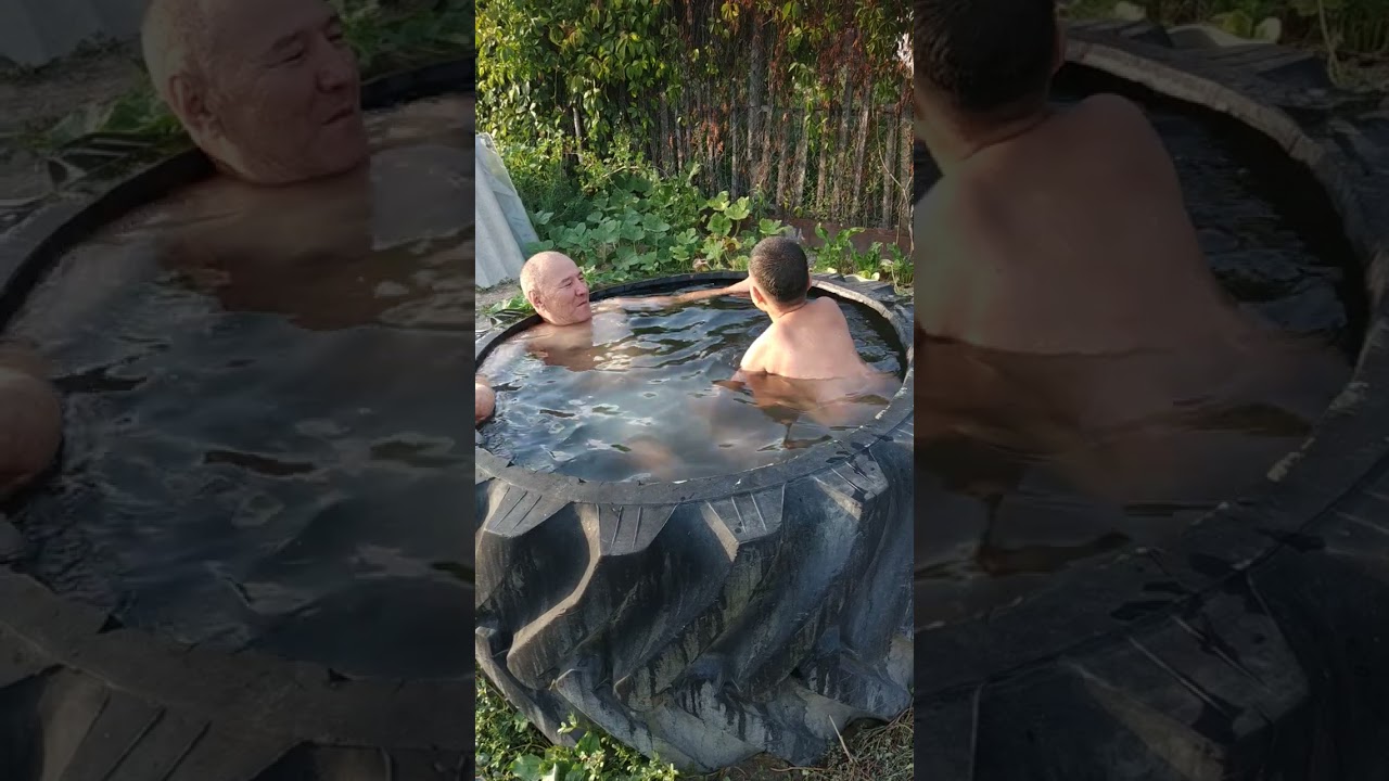 Самодельный бассейн.                             03.08.2024г пос. Комсомол
