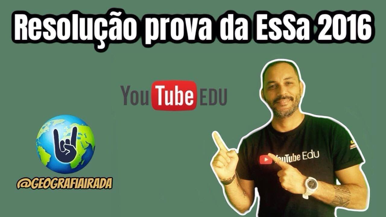 resolução Prova ESa 2016 - GEOGRAFIA IRADA