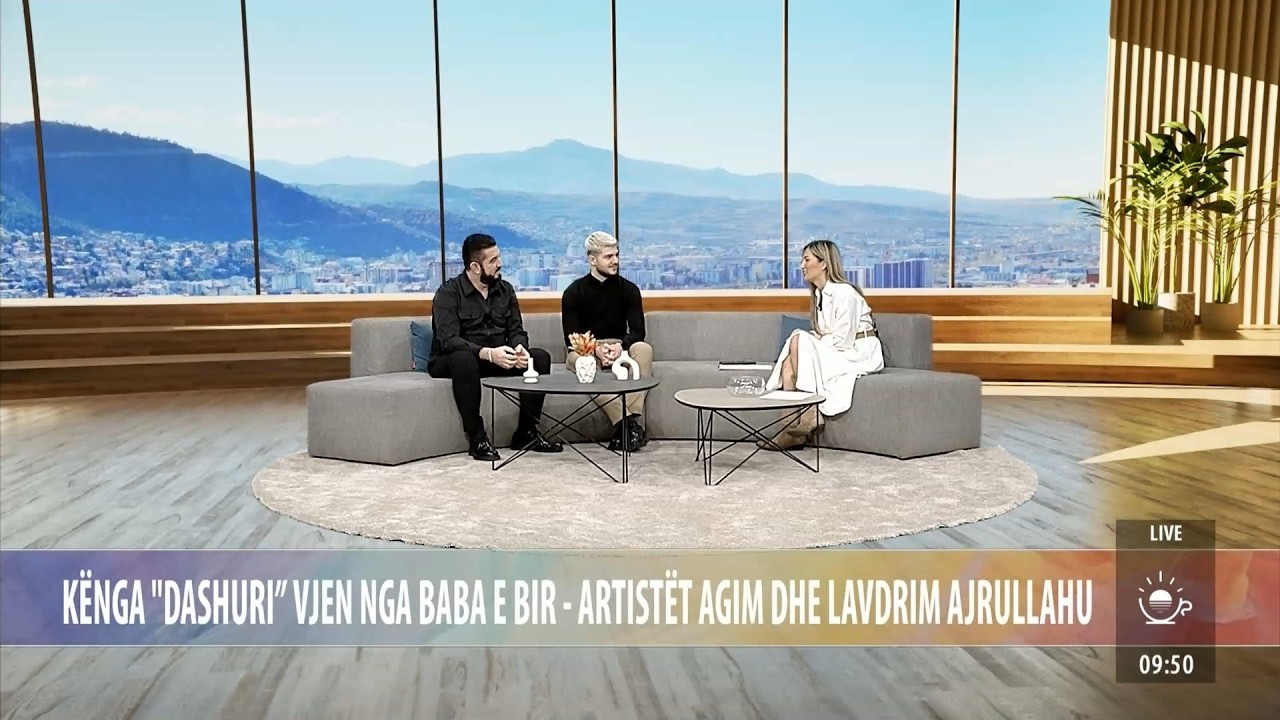 Kënga “Dashuri” vjen nga baba e bir – artistët Agim dhe Lavdrim Ajrullahu – Ritmi i Ditës – TVM2
