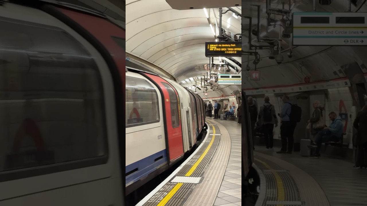 HIGH CURVE 🇬🇧 London Underground | Central line - 1992 Stock at Bank #london #underground #metro