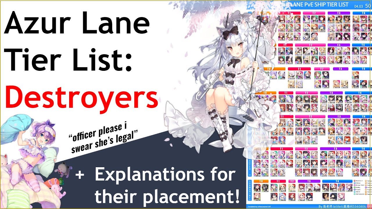 Azur Lane Explain: Destroyers Tier List (April 2020)