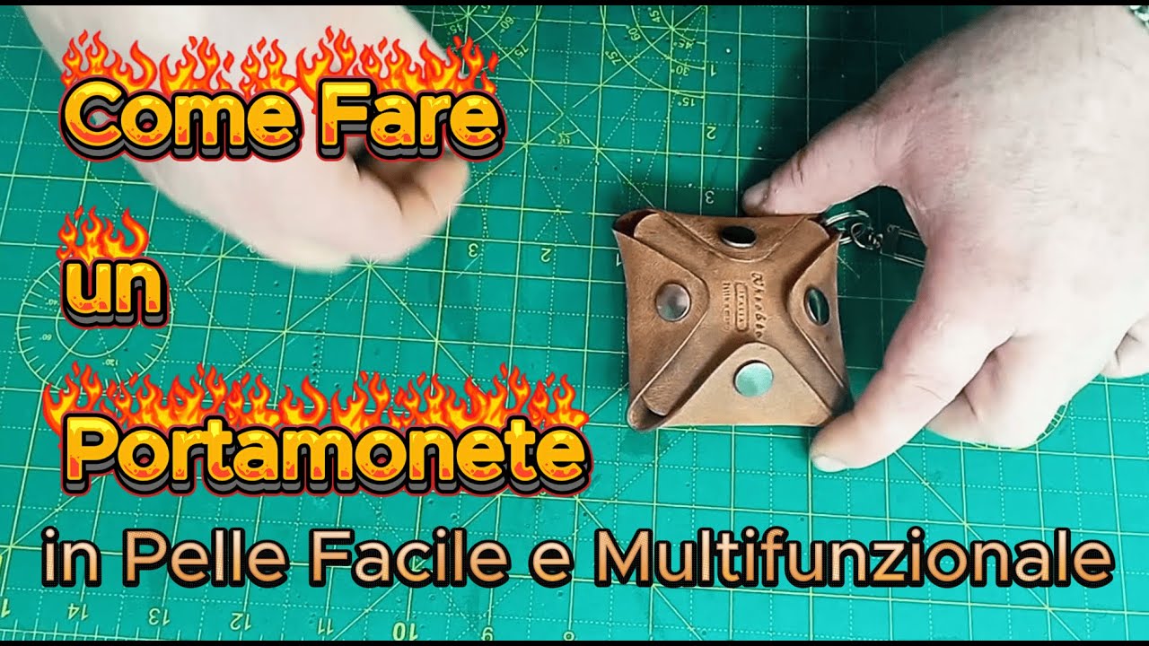Come Fare un Portamonete in Pelle Facile e Multifunzionale