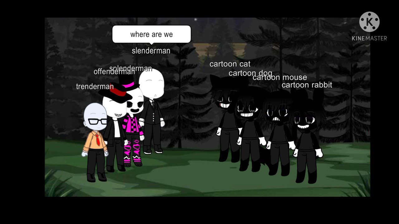 creepypasta singing battle slender brothers vs cartoon's part 1/2