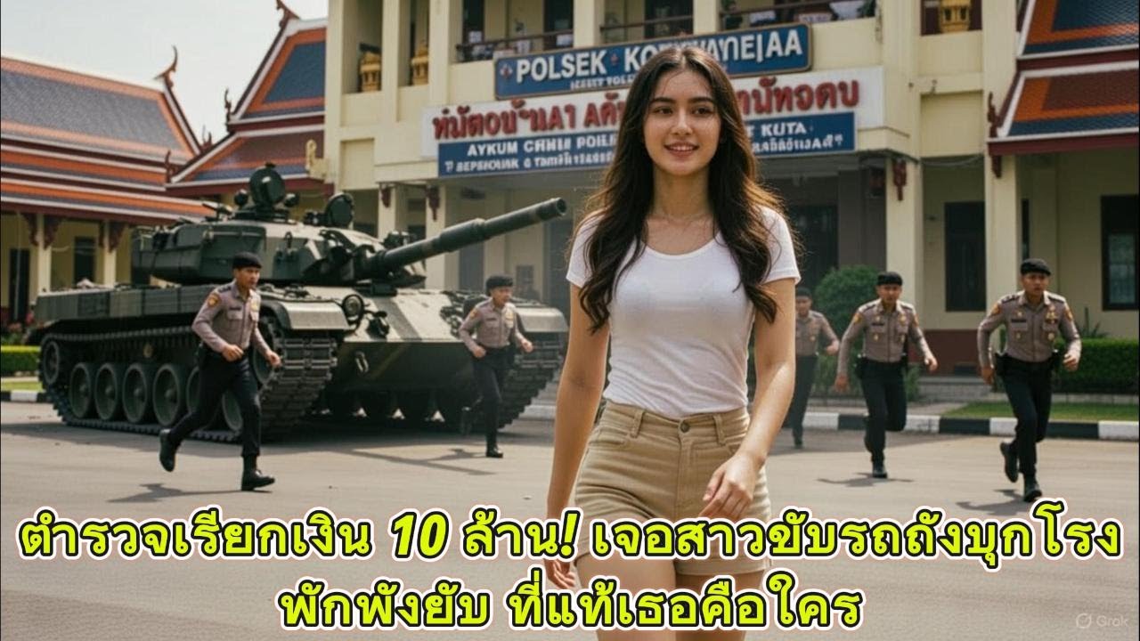 [ NEW ] ตำรวจเรียกเงิน 10 ล้าน! เจอสาวขับรถถังบุกโรงพักพังยับ ที่แท้เธอคือใคร