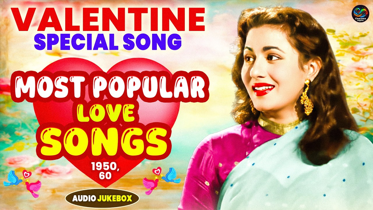 50's Romantic Bollywood Video Songs Jukebox - Valentine's Day Special - Vintage Classic Evergreen