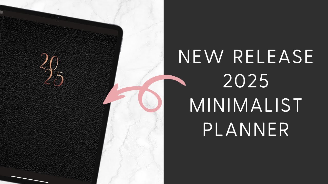 ⭐️ UPDATED for 2025 Minimalist Digital Planner The BEST Digital Planner for Beginners Portrait Mode