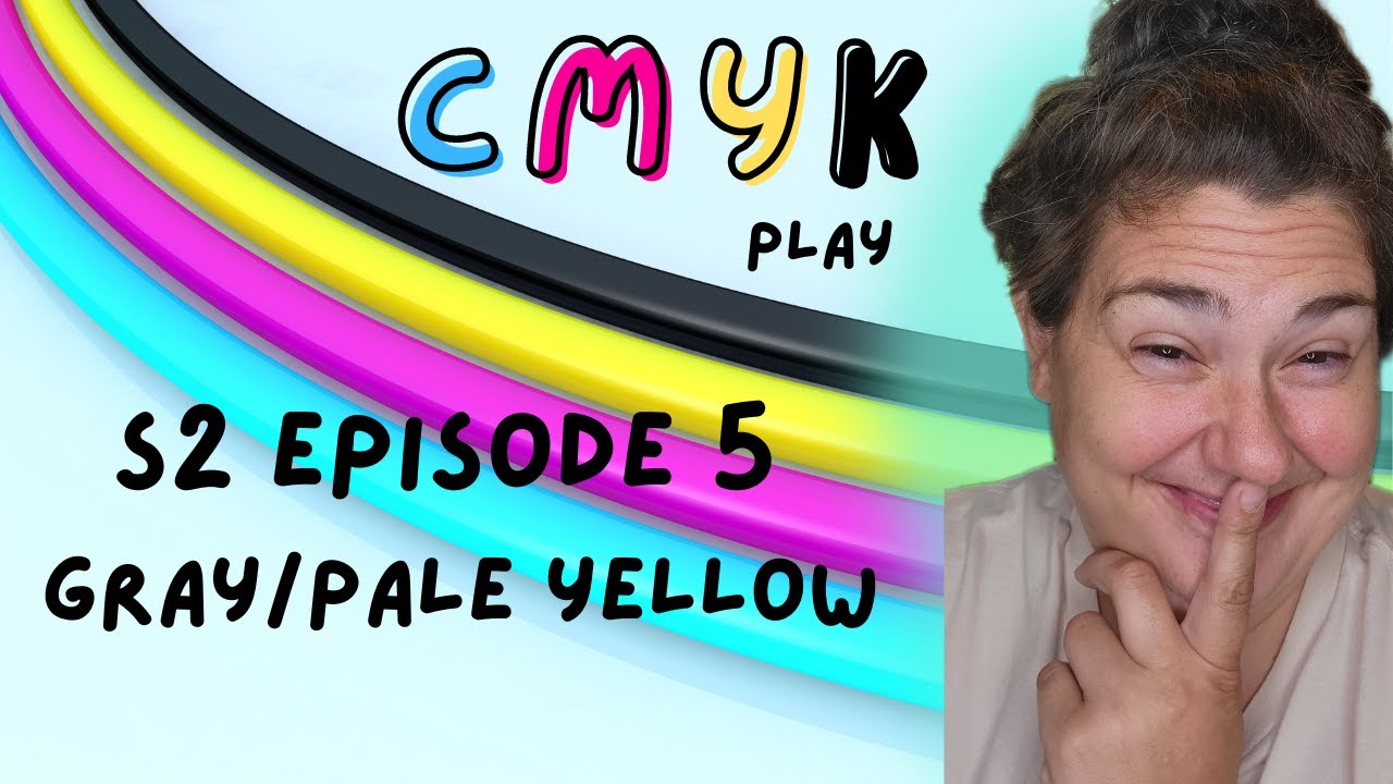 CMYK Play Season 2 Episode 5 - Gray/Pale Yellow-  color mixing/ kettle dyed yarn